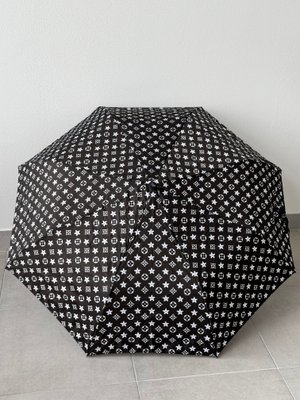 Жіноча парасоля у стилі бренду напівавтомат чорна 2020-Н/А фото