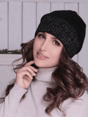 Жіноча шапка Кармен з люрексом Кармен фото