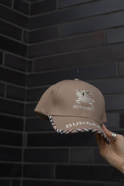 Бежева бейсболка у стилі Burberry 0118252 фото