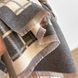 Кашемировый палантин в клетку с декоративными ремнями и лошадью, 185&times;65 см, 8 тм.серый+молоко 00171 фото 3