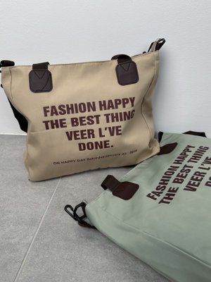 Вмістка сумка-шопер з нейлону Fashion happy 2023.14 fash. happy фото