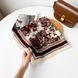 Стильный платок в стиле Dior и Туаль-де-Жуи 70*70 см, 1 св.беж+коричневый 10016 фото 1