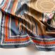 Стильная косынка с принтом Геральдика в стиле Hermes 90*90см, голубой+беж 10237 фото 2