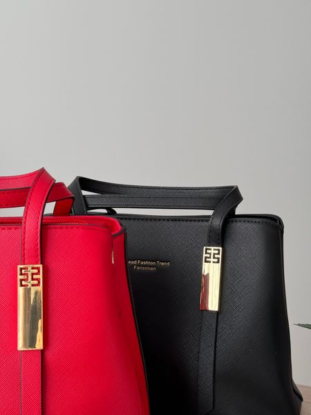 Стильна жіноча сумка червона F577 фото