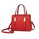 Стильна жіноча сумка червона F577 фото 3